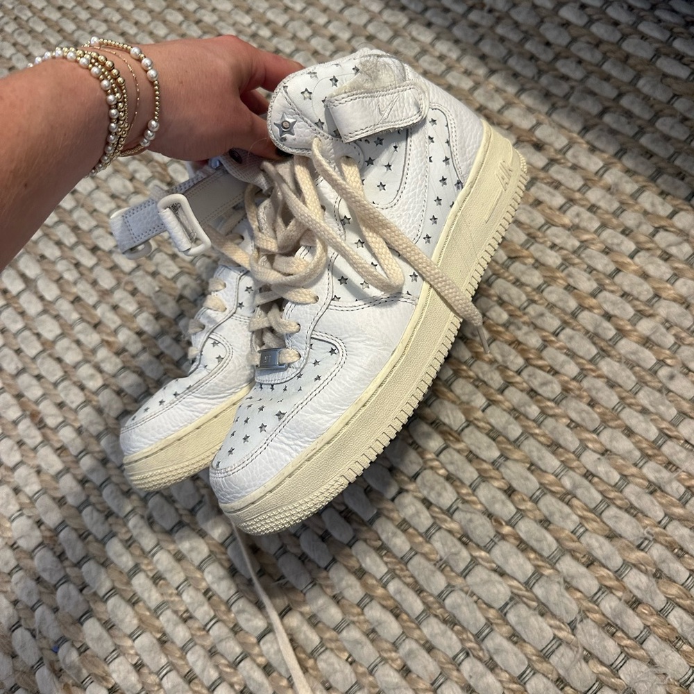 Star mid Air Force ones. Originally from the kith
